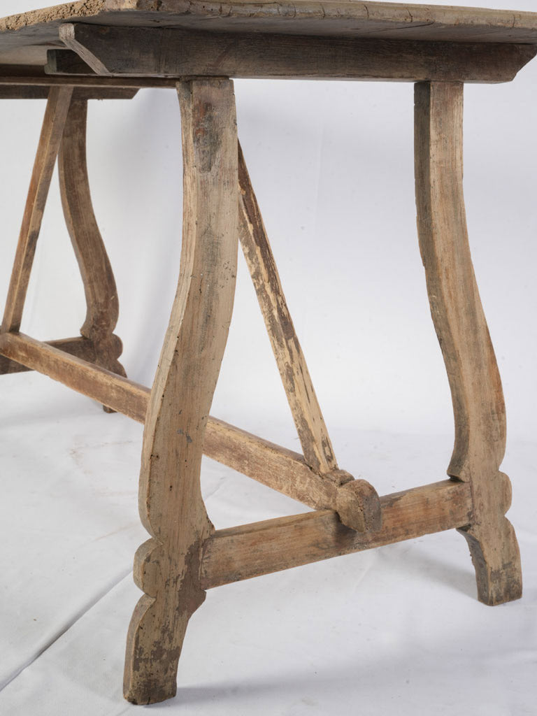 Elegant rustic trestle furniture