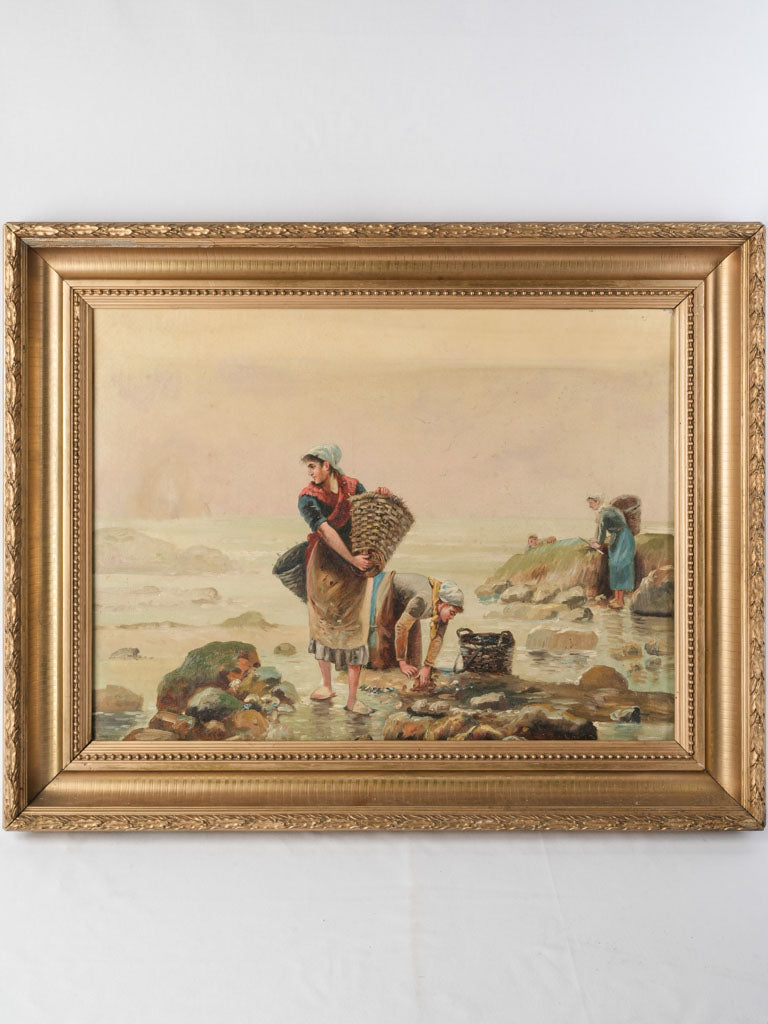 Vintage oil painting Pierre Testu  