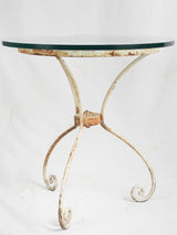 Charming 19th-century iron and glass table