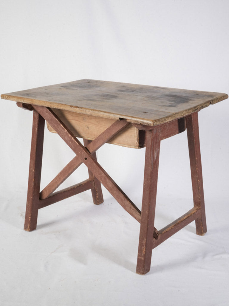 Weathered rustic entry console