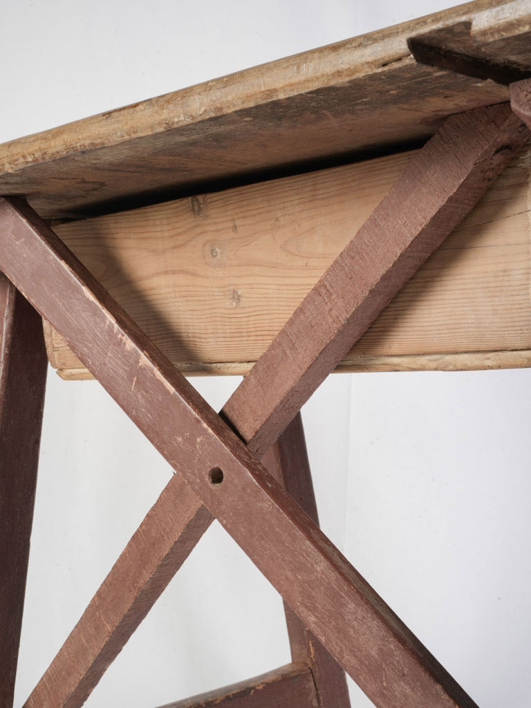 Authentic rustic countryside table