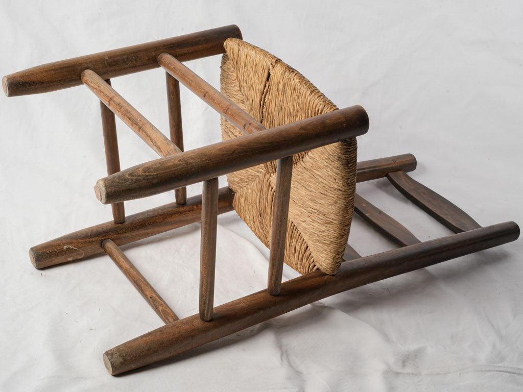 Timeless French rustic woven chairs