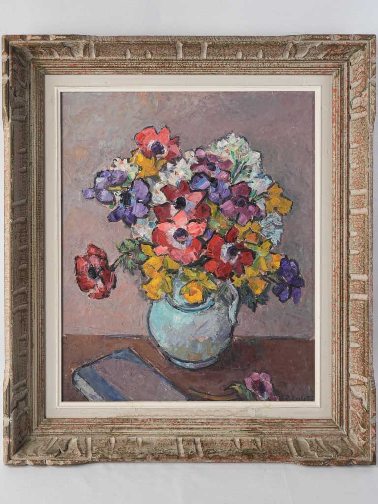 Vivid vintage oil painting bouquet