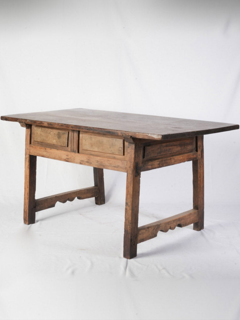 Timeless brown console table