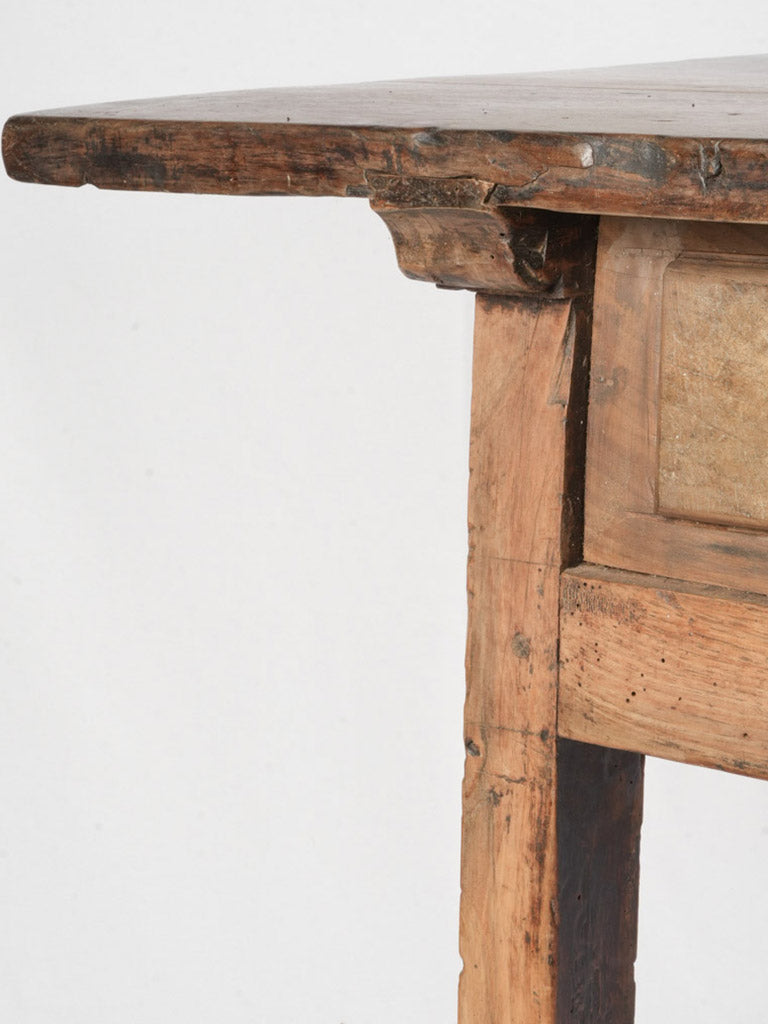 Patinated baroque wooden console
