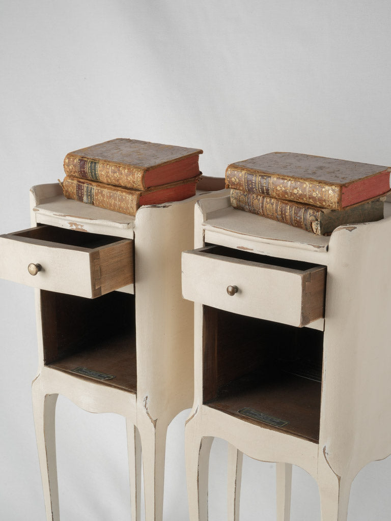 Vintage French wooden nightstands