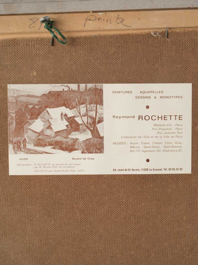 Masterful palette knife oil painting