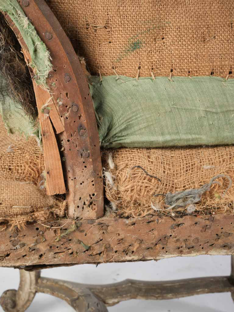 Animated cabriole legs armchair