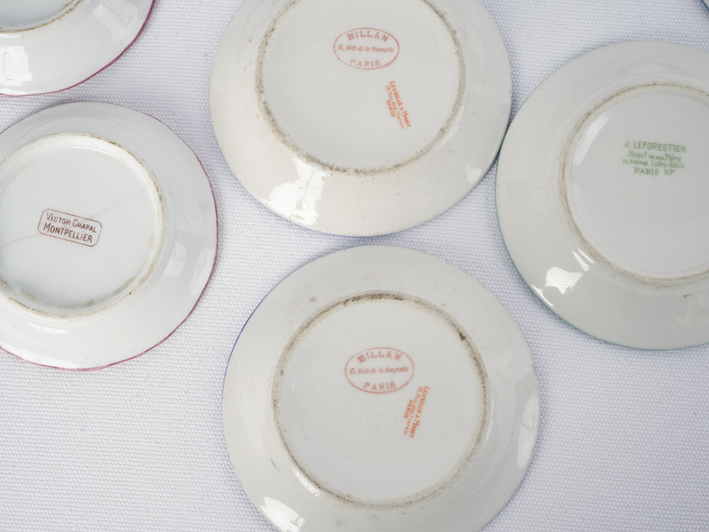 Antique bistro-style serving dishes