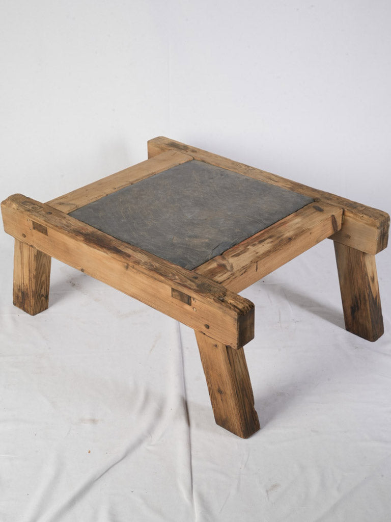 Distinctive aged fir wood table