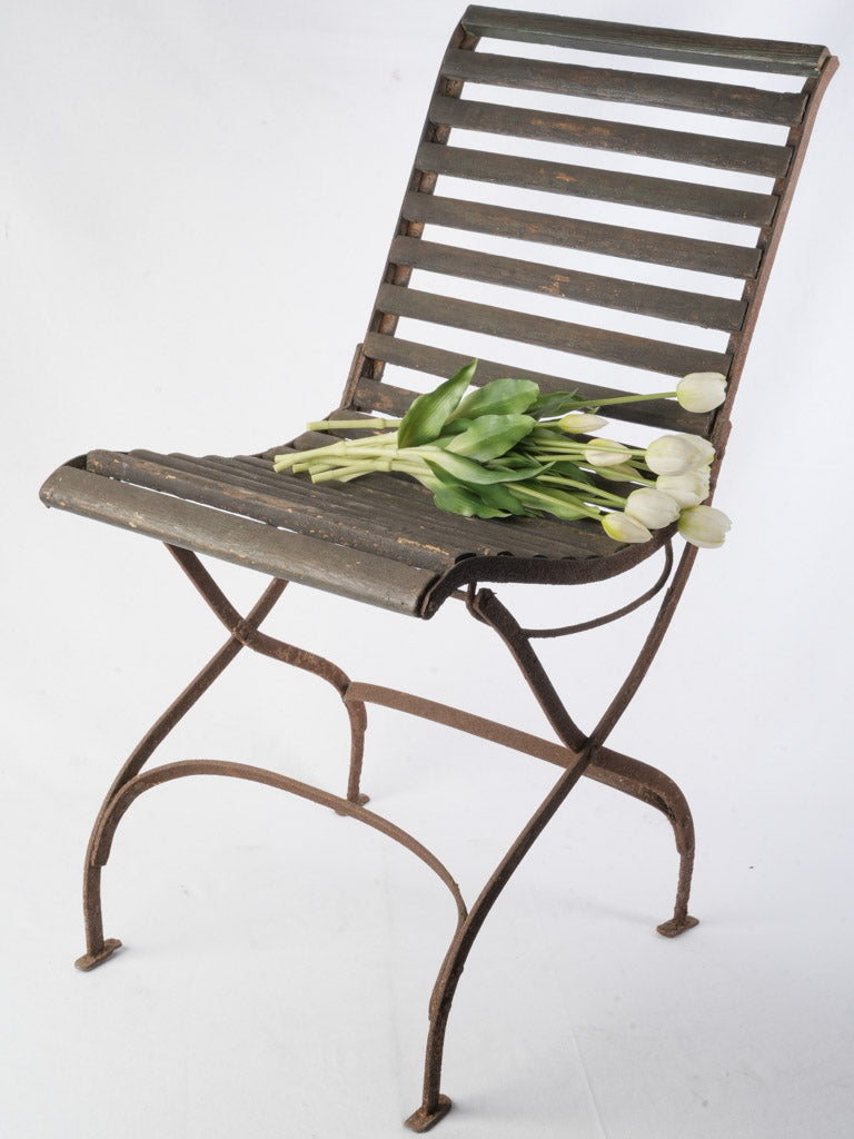 Rustic French bistro seating