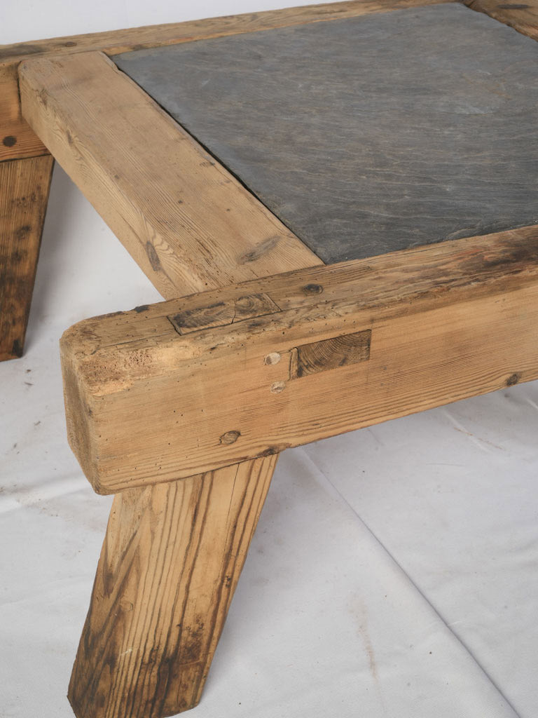 Folk character rustic side table