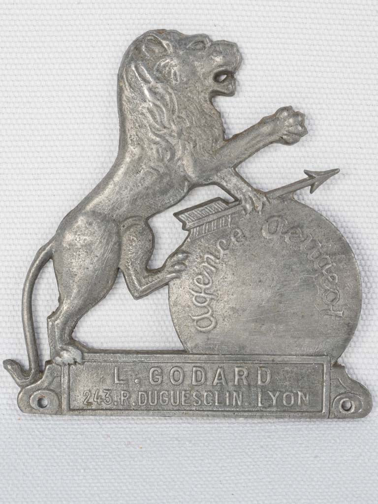 Antique Rare Peugeot Badge