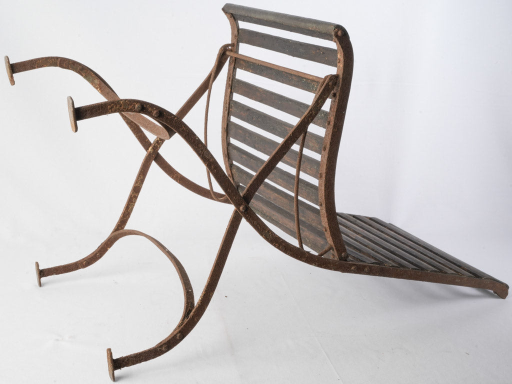 Decorative aged wooden chair