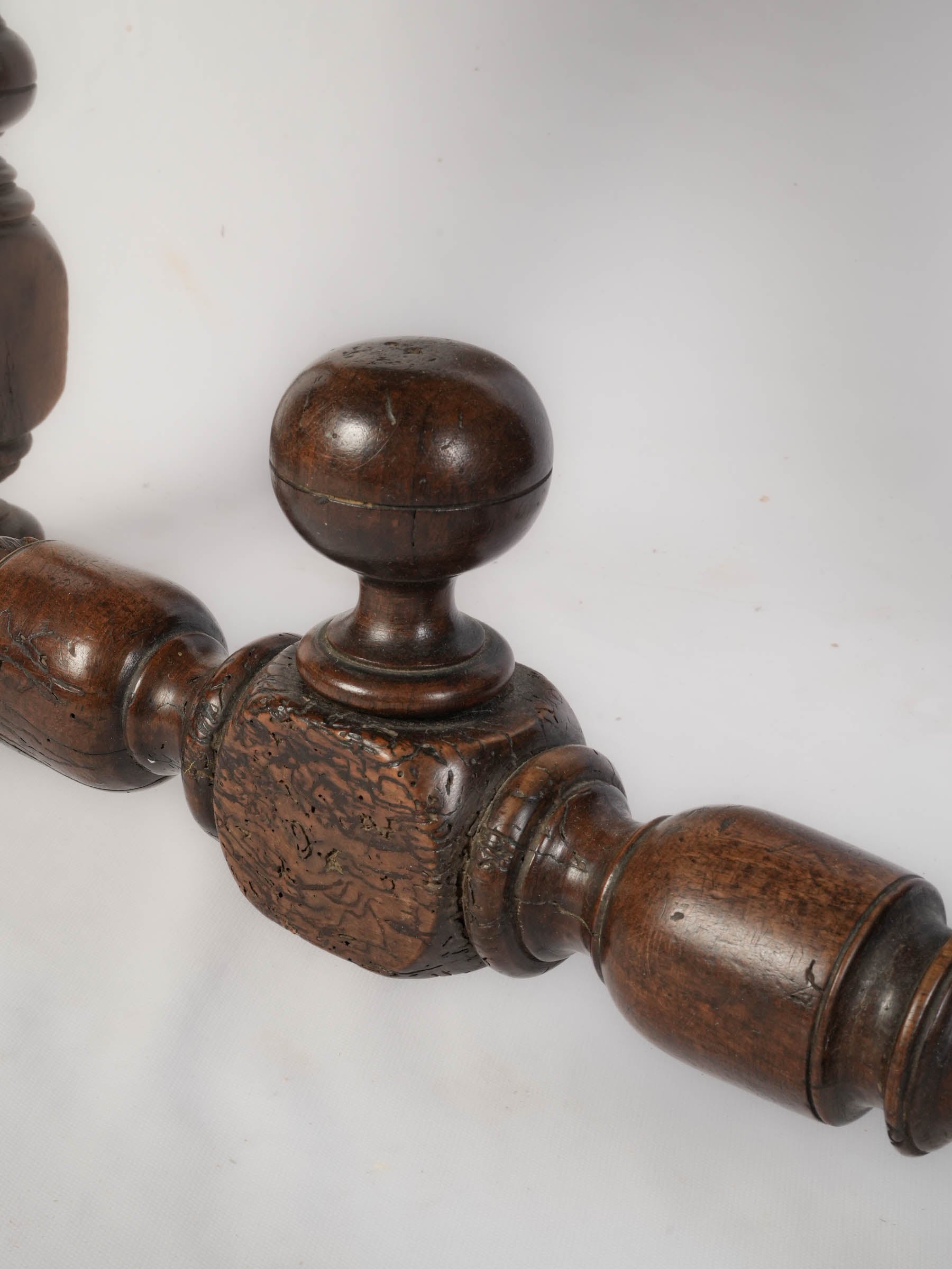 17th Century Traveling Writing Desk on Turned Base - 33½" x 37"