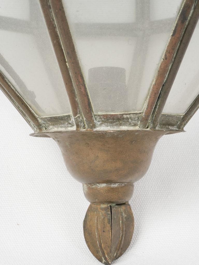 Elegant aged floral lantern