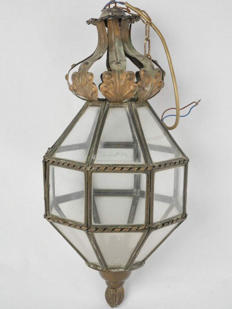 Romantic vintage glass lantern