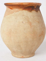 Small antique French confit pot  - no handles 6"