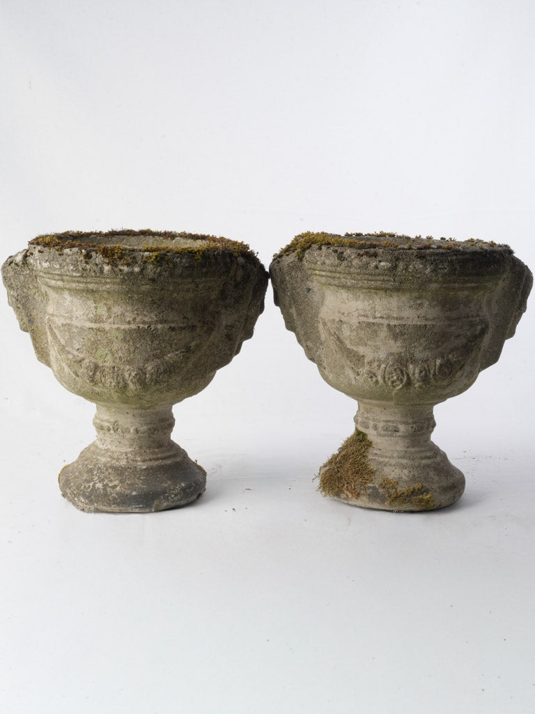 Baluster-bodied stone planter