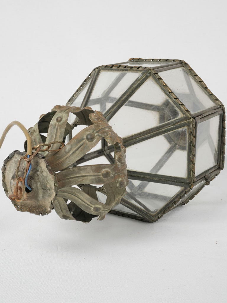 Vintage French lantern with patina