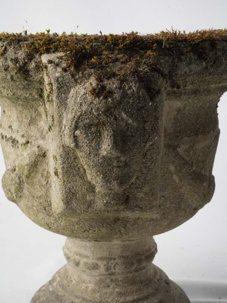 Sturdy reconstituted-stone planter