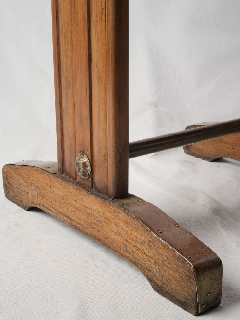 1930s French Oak Bistro Table - 28¾" x 23¾"
