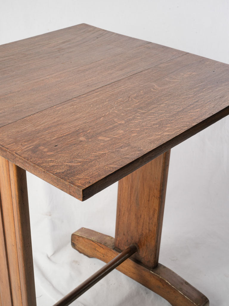 1930s French Oak Bistro Table - 28¾" x 23¾"