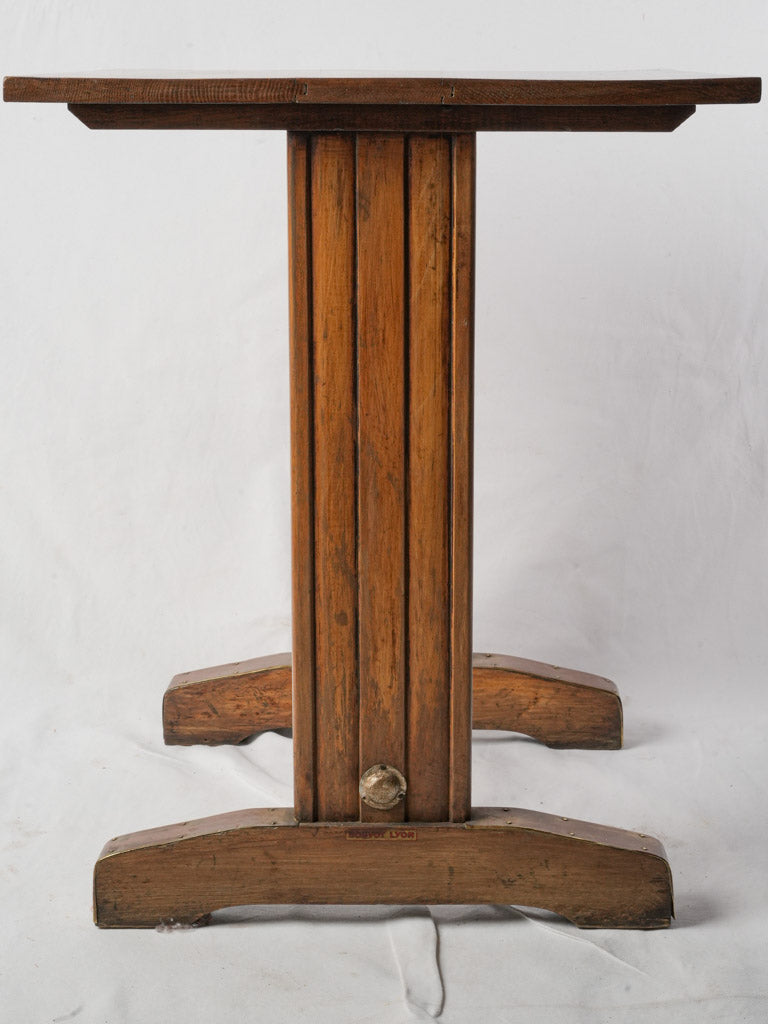 1930s French Oak Bistro Table - 28¾" x 23¾"