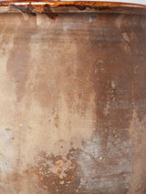 French confit pot with dark ochre interior glaze 11¾"