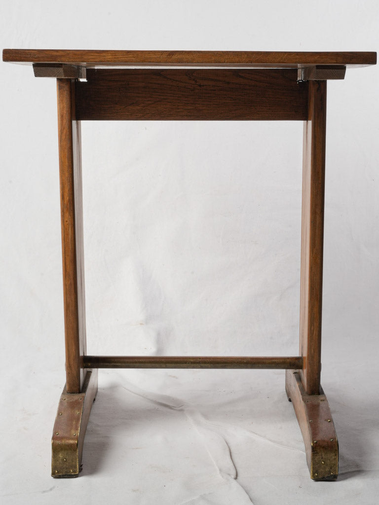 1930s French Oak Bistro Table - 28¾" x 23¾"