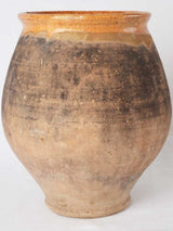 French confit pot w/ honey yellow interior glaze 12¼"