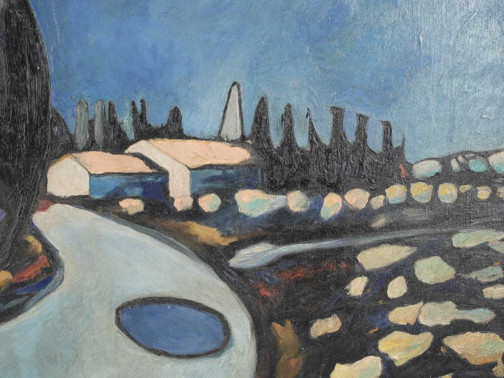 Expressive oil on canvas masterpiece  