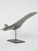 Vintage aluminum Concorde sculpture miniature