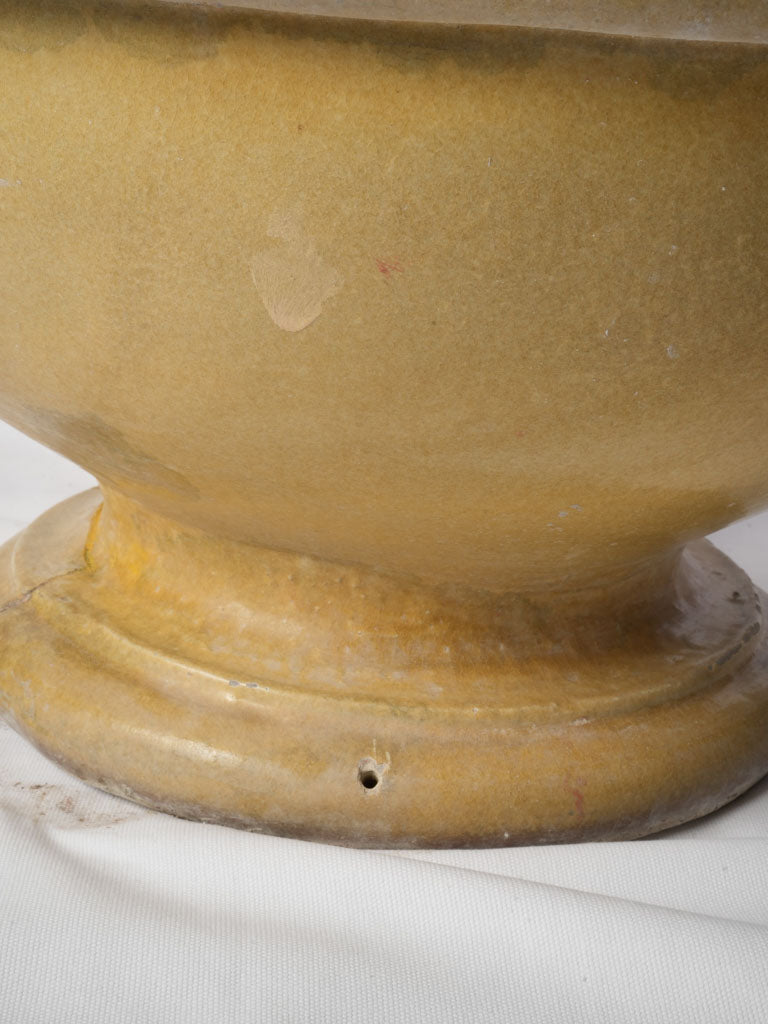 Traditional vine relief terracotta pot