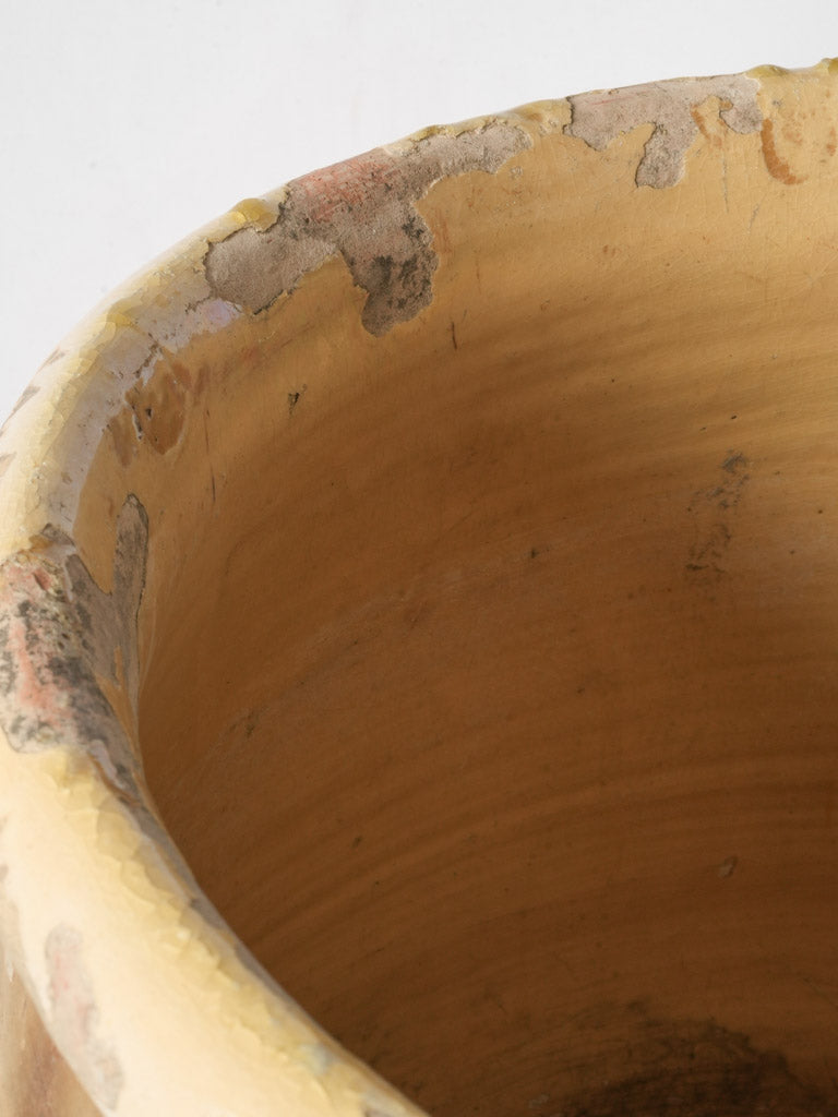 Timeworn clay vessel