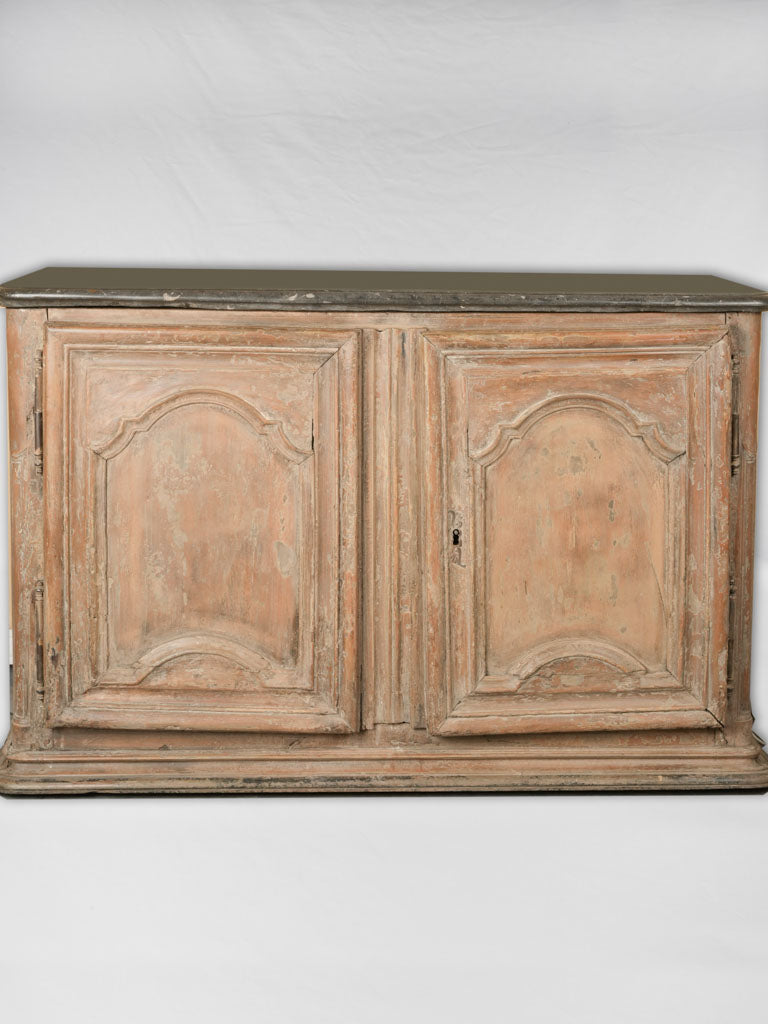 Charming, authentic, antique French marble buffet  