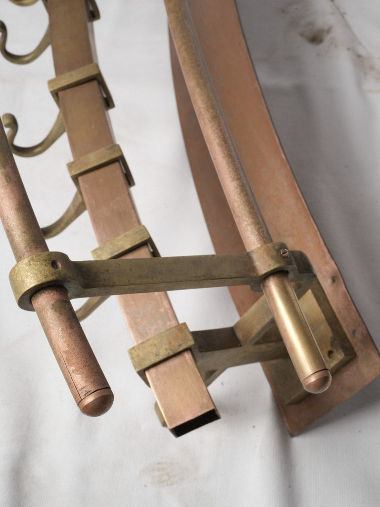 Sculptural French wall-mounted racks  