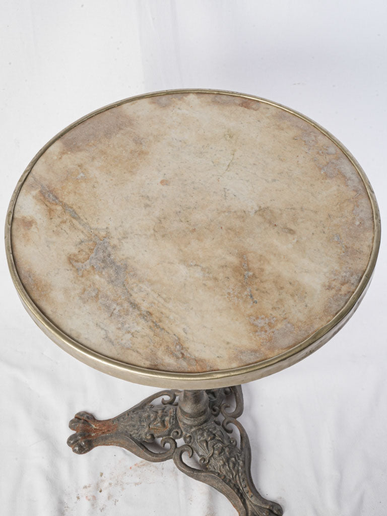 Classic creamy white marble table