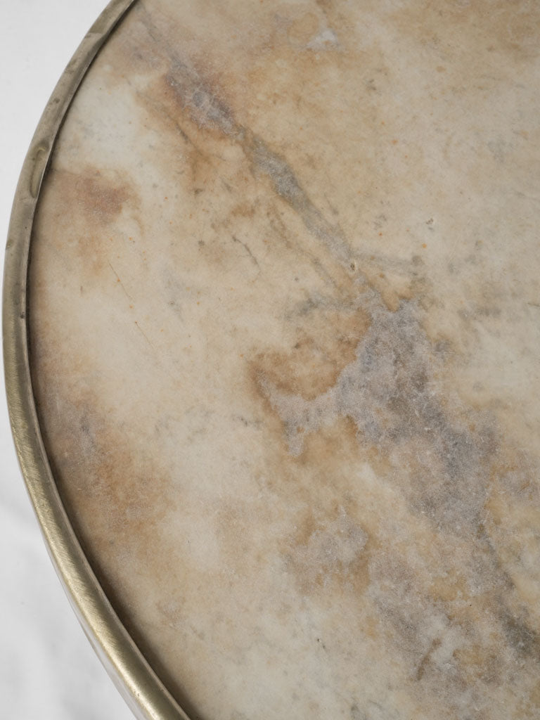 Original brass-edged tripod table