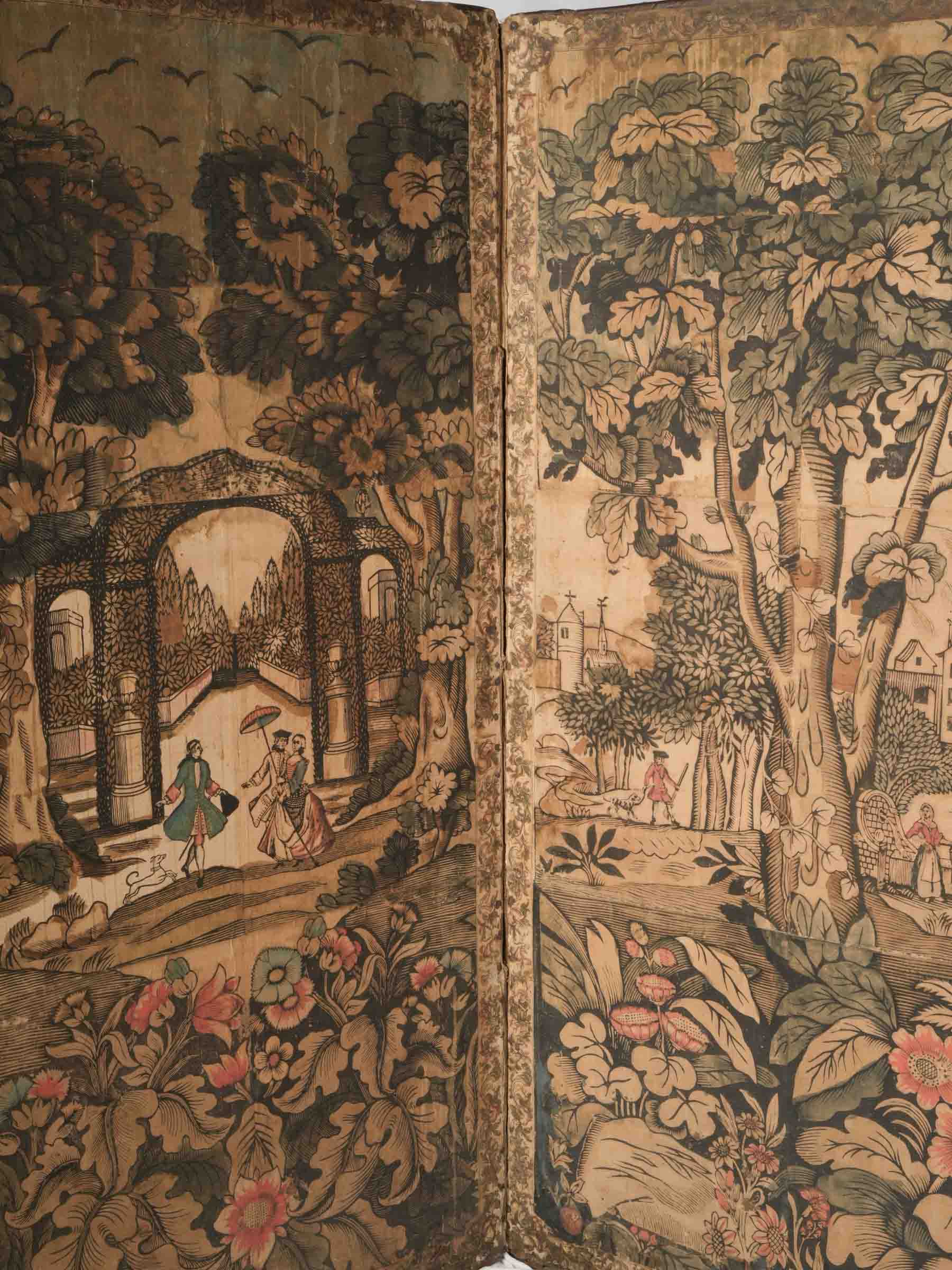 Monumental scale vintage room divider  