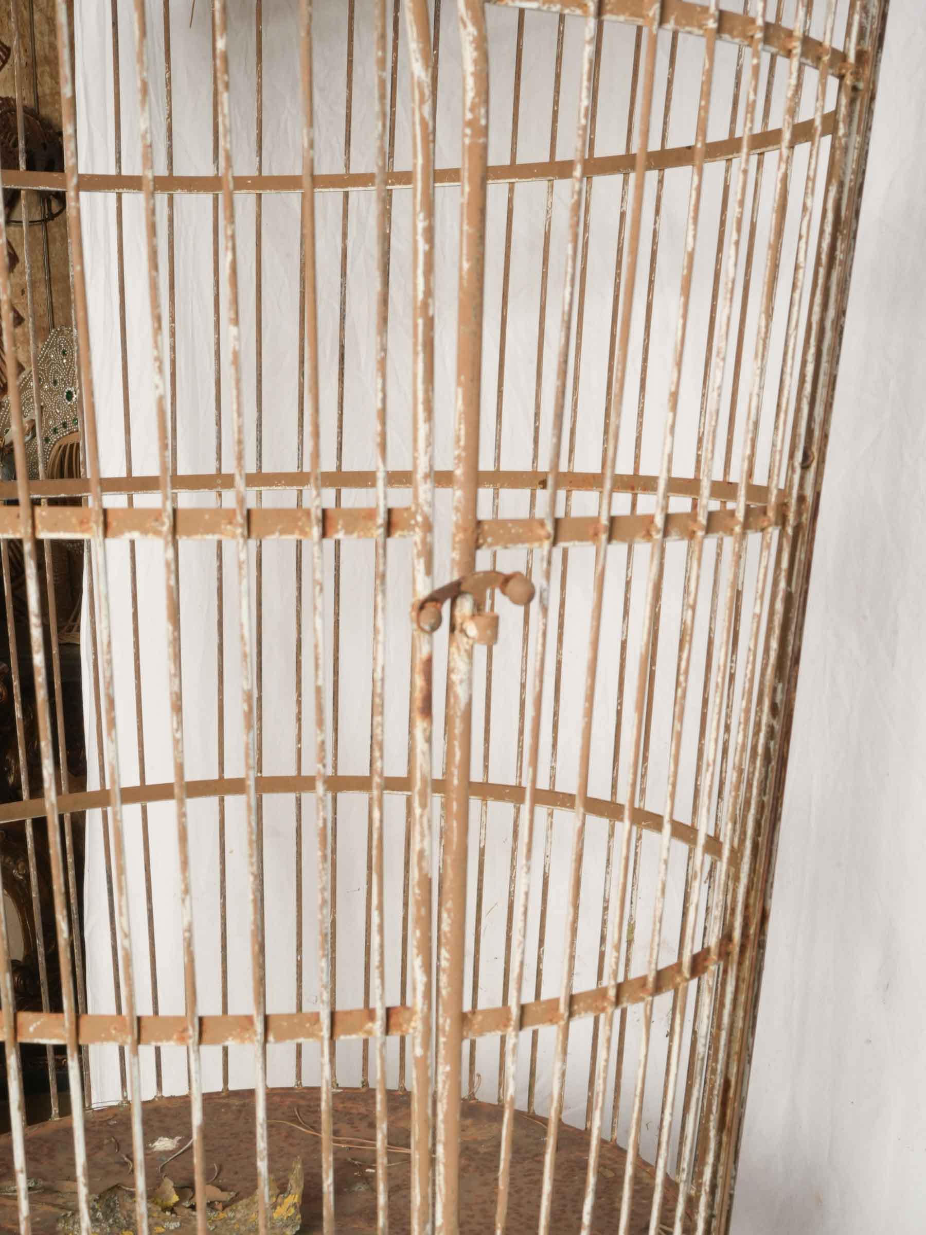 Pair of 20th-Century French Painted-Iron Tall Garden Aviaries - 100½"