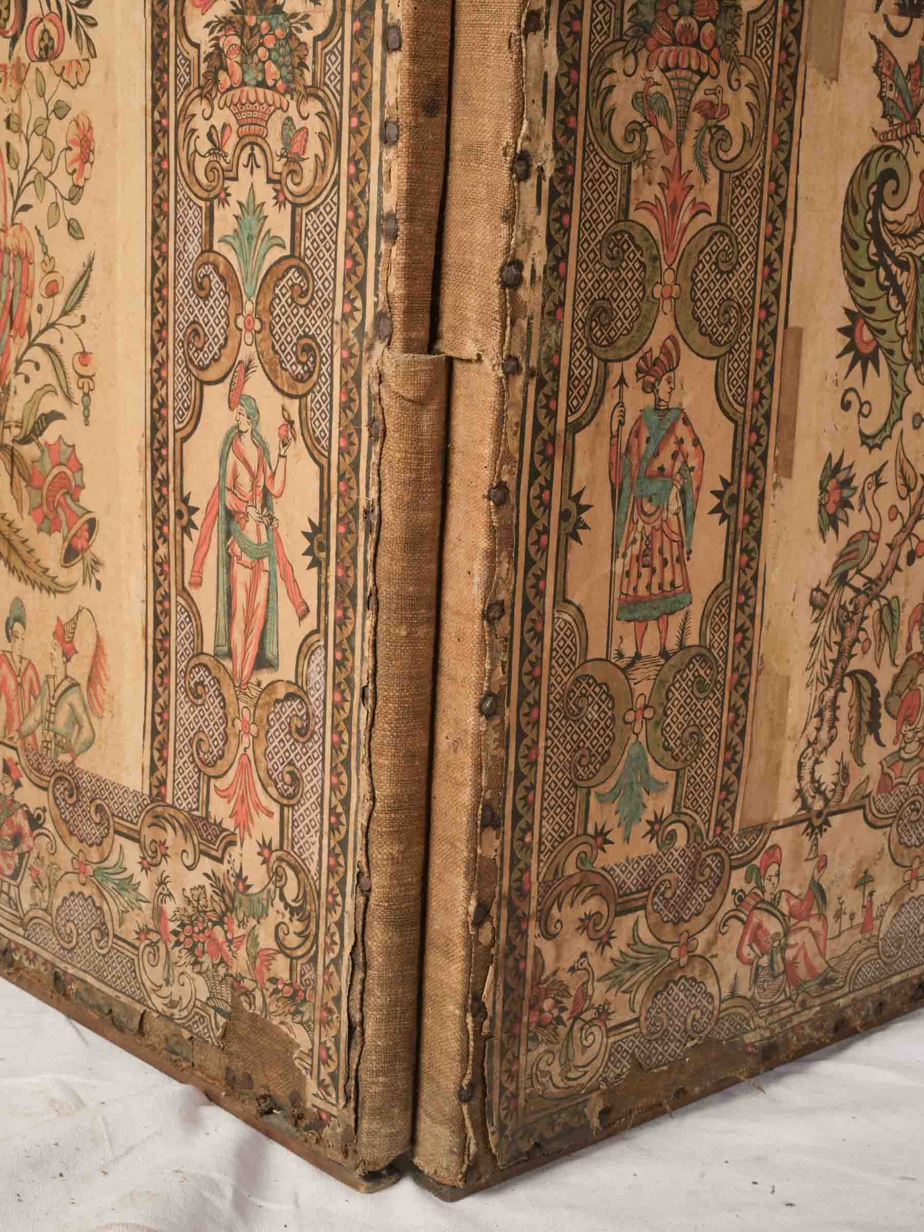 Decorative density antique folding screen  
