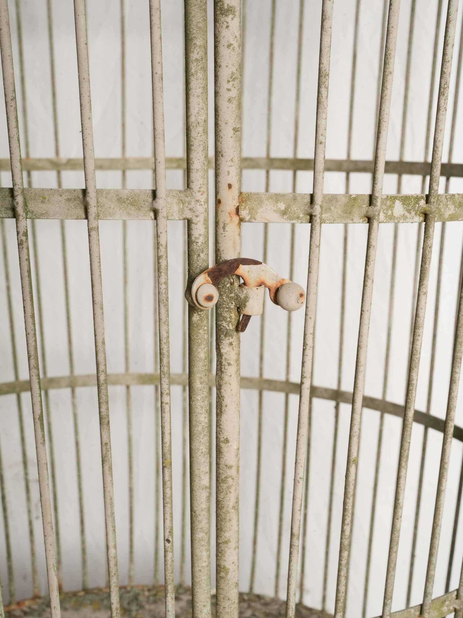Pair of 20th-Century French Painted-Iron Tall Garden Aviaries - 100½"