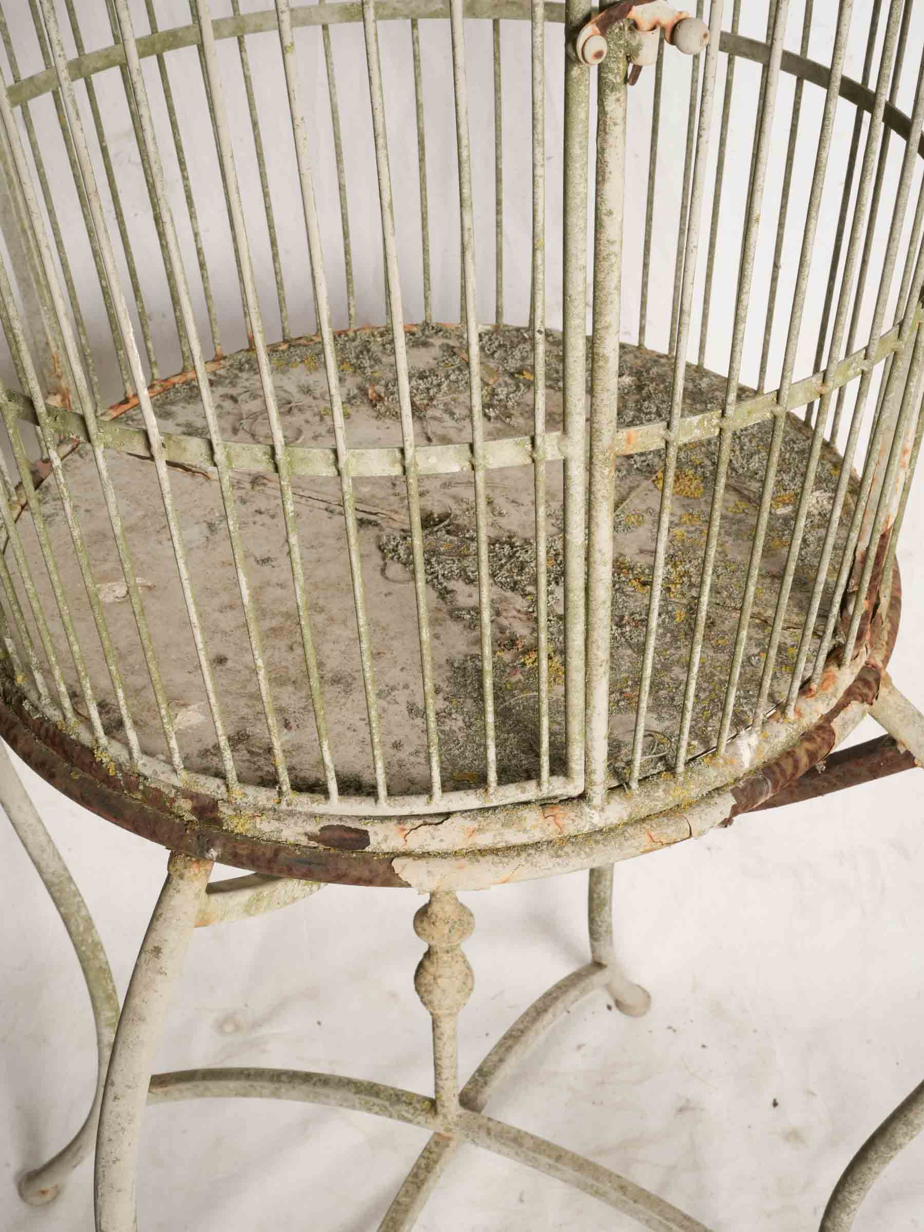 Pair of 20th-Century French Painted-Iron Tall Garden Aviaries - 100½"