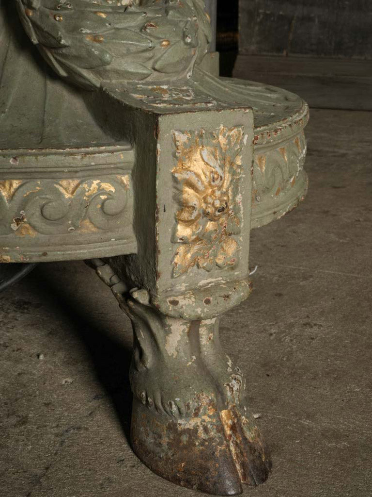 Classical revival cast iron torchère  