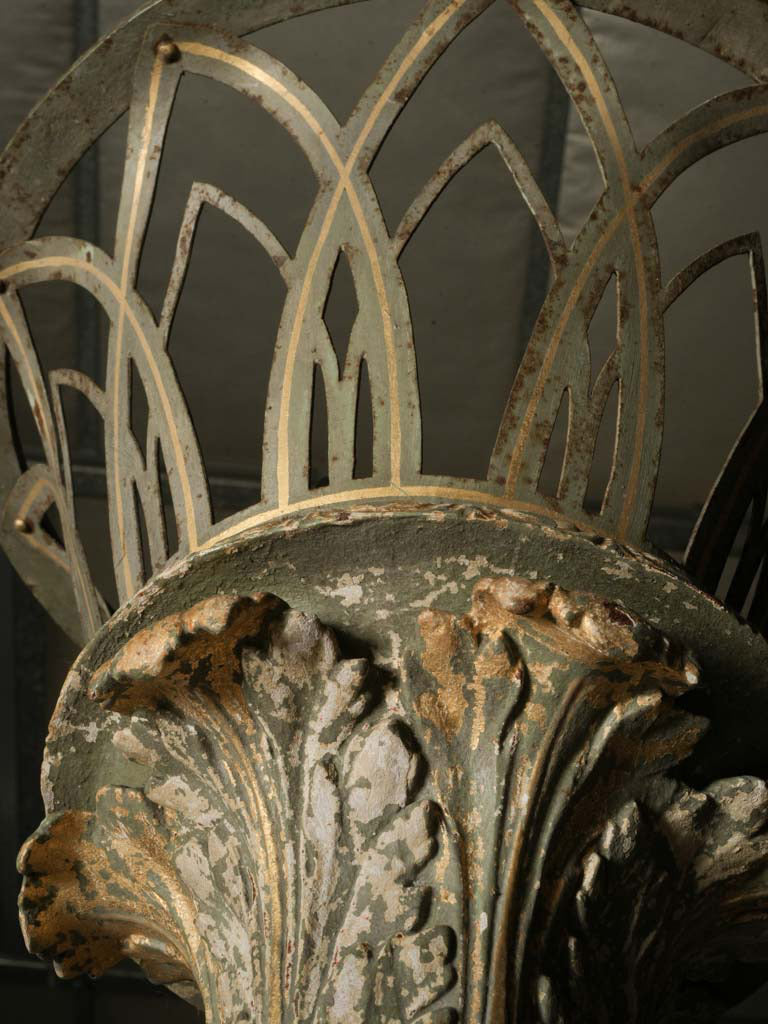 Richly ornamented tripod base  