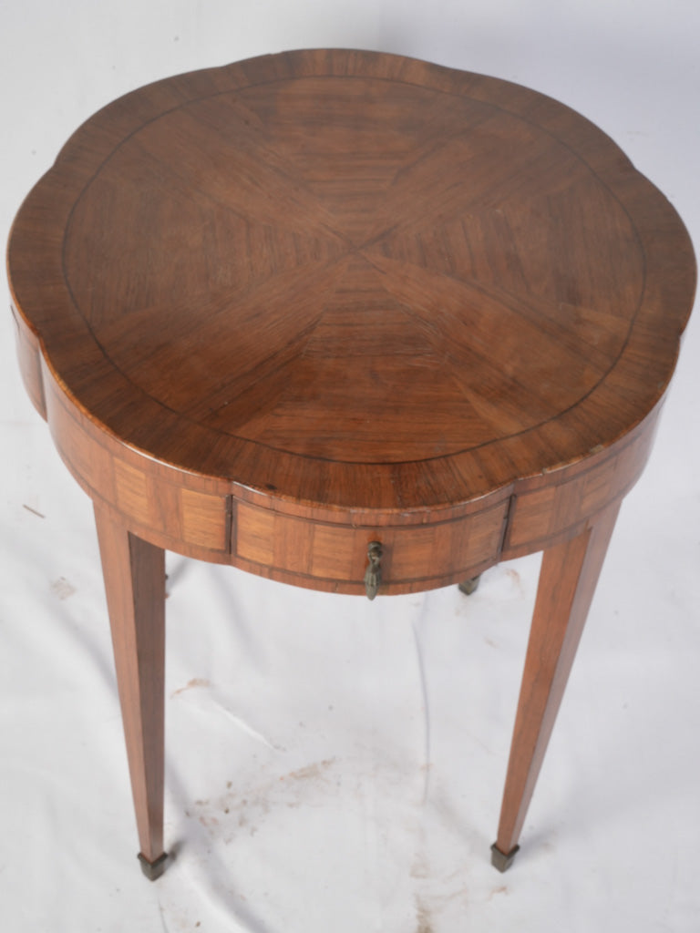 Aged patina French side table  