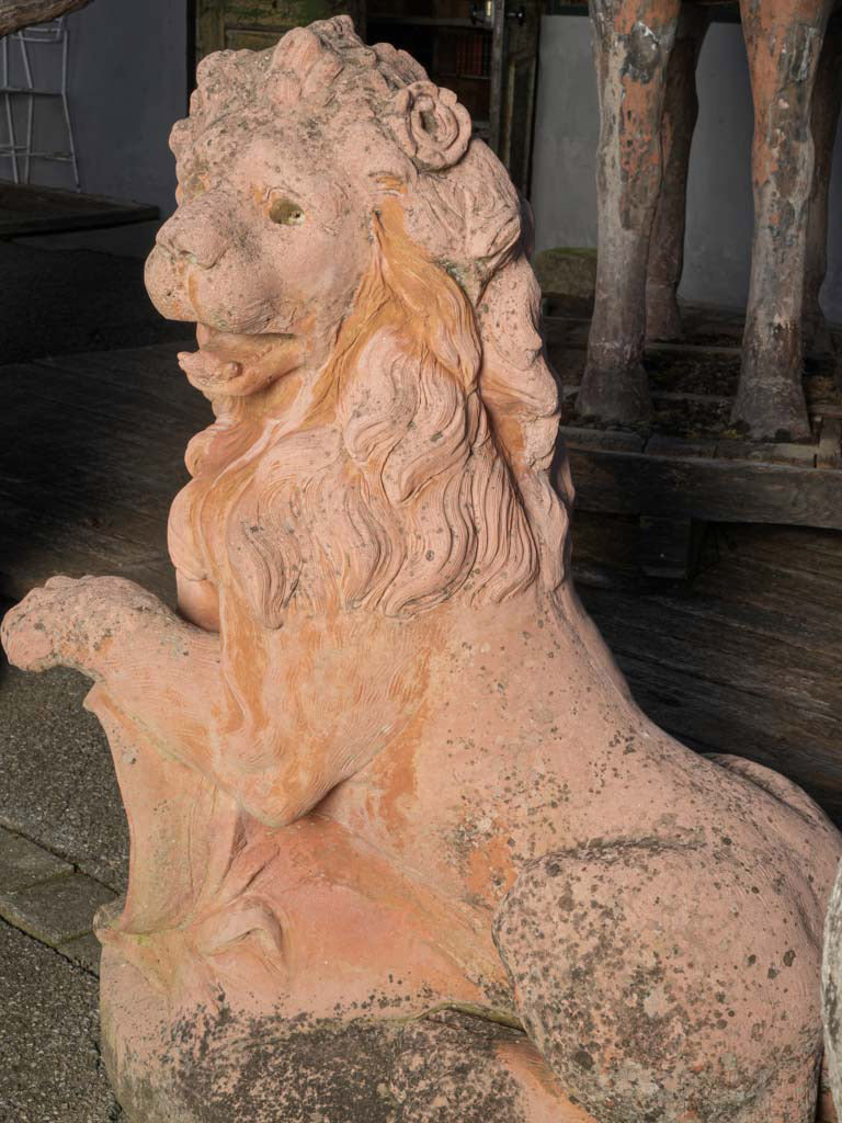 Blush-toned decorative outdoor art pieces