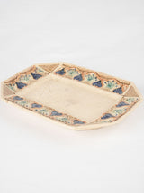 Elegant subtle-patterned historical serving platter