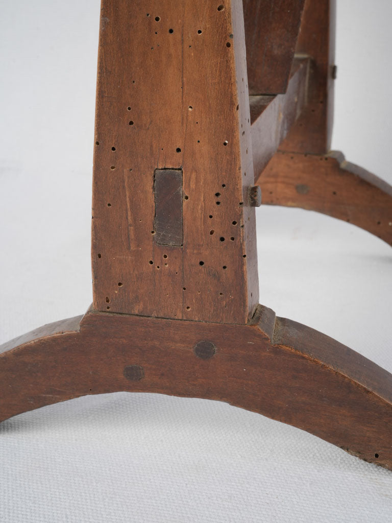 Unique vintage French walnut toy table
